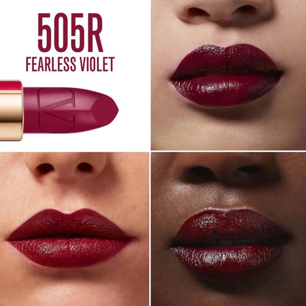 New! 💋💄👄Valentino Garavani Rosso Satin Lipstick - SATIN 505R FEARLESS VIOLET